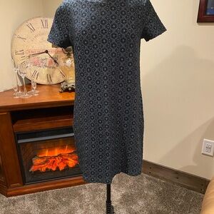 Multicolored Knee-Length Sheath Dress